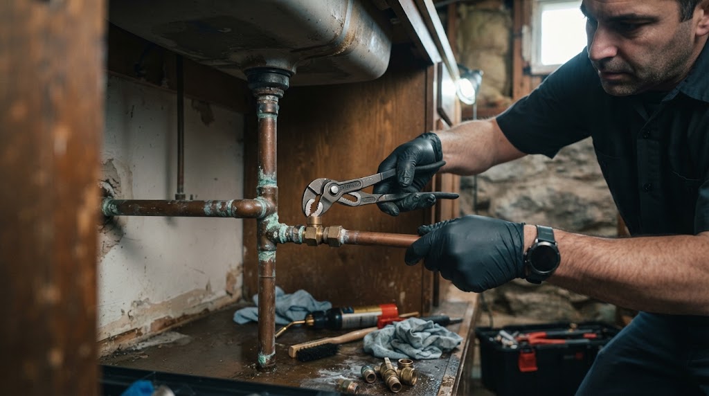 Professional pipe leak repair Manalapan NJ soldering and section replacement